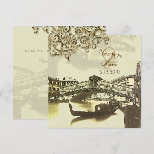Invitación Puente venezolano+rialto de PixDezines (Anverso / Reverso)