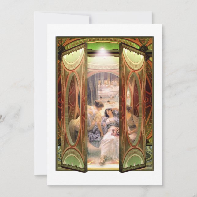 Invitación Puerta abierta a los baños (Anverso)