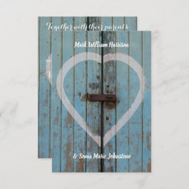 Invitación Puerta de granero rústico