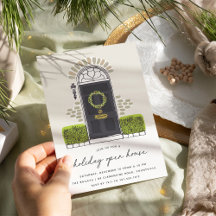 Puerta de Navidades negros | Casa abierta de vacac