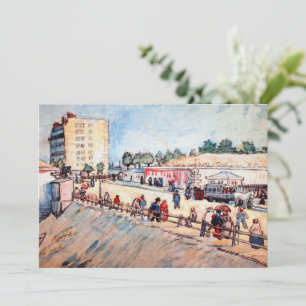 Invitación Puerta en las murallas de París por Vincent van Go