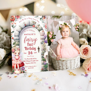Invitación Puerta encantada cumpleaños de hada primer cumplea