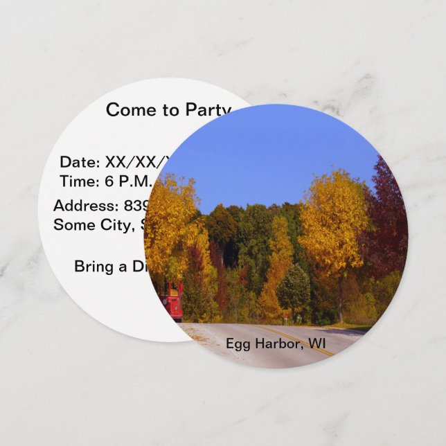 Invitación Puerto de Huevo, Temporada de Caída de la Primera  (Anverso / Reverso)