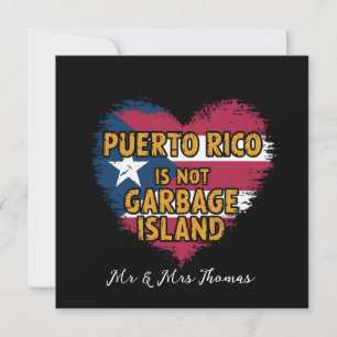 Invitación Puerto Rico no es una isla basura