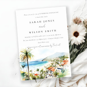 Invitación Puerto Vallarta México Boda Aniversario de bodas 