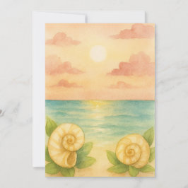 Invitación puesta de sol a la tarde