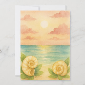 Invitación puesta de sol a la tarde 