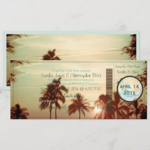 Invitación Puesta de sol hawaii en el puente PixDezines