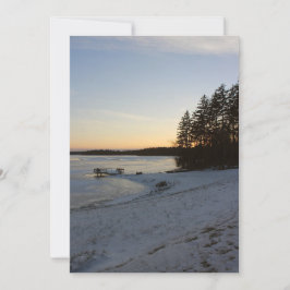 Invitación Puesta del sol del invierno