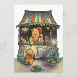 Invitación Puesto en el mercado de Navidades de Teddy Bear