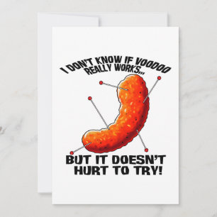 Invitación Puff de queso vudú - Chiste anti Trump