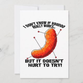 Invitación Puff de queso vudú - Chiste anti Trump