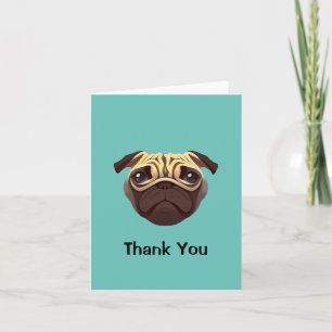 Invitación Pug Gracias