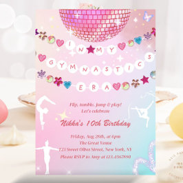 Invitación Pulsera de la Amistad En Mi Era de Gimnasia