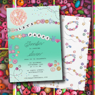 Invitación Pulsera de la Amistad Joyas para Fiesta de Cumplea