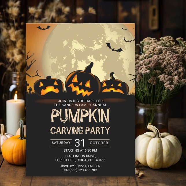 Invitación Pumkin Carving Party Halloween (Subido por el creador)