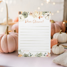 Invitación Pumpkin Birthday Time Capsule Card
