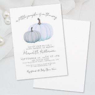 Invitación Pumpkin Boy Baby Shower
