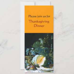 INVITACIÓN PUMPKIN , FRUTAS Y GLASSWARE