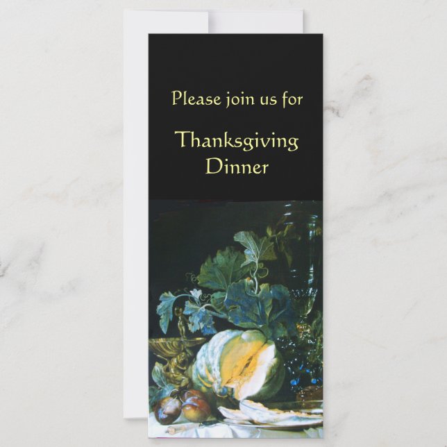 INVITACIÓN PUMPKIN , FRUTAS Y GLASSWARE (Anverso)