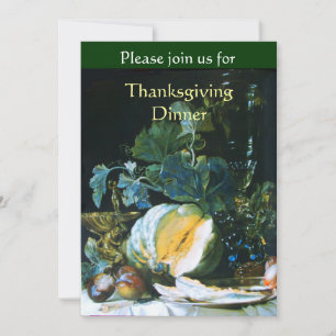 INVITACIÓN PUMPKIN , FRUTAS Y GLASSWARE