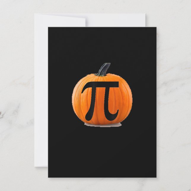 Invitación Pumpkin Pi - Símbolo de Halloween y Caída de Matan (Anverso)