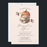 Invitación Pumpkin Spice Coffee 60th Birthday Invites<br><div class="desc">Celebrate in cozy autumn style with these pumpkin spice invitations—perfect for a fall 60th birthday party! Featuring charming watercolor artwork of a latte with heart-shaped foam, scattered coffee beans, and seasonal flair, these 60th birthday invites are ideal for women seeking warm and stylish 60th birthday themes. Whether you're planning an...</div>