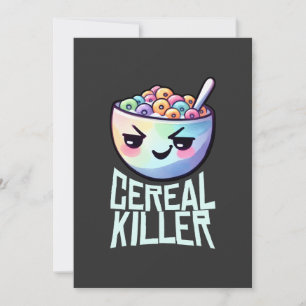 Invitación Pun de desayuno con asesina de cereales