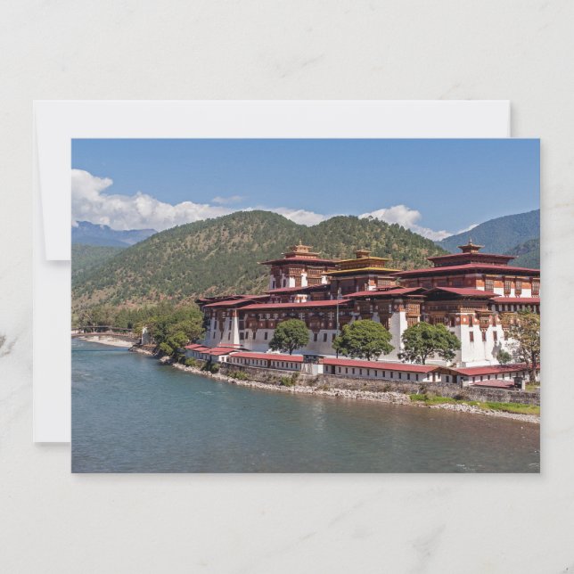 Invitación Punakha Dzong - Bután (Anverso)