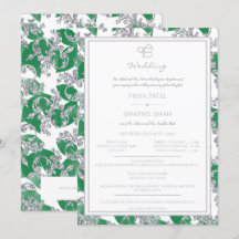 Punjabi floral Ek sikh Onkar del verde de plata