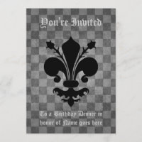 Punk gótico fleur negro de lis cena cumpleaños
