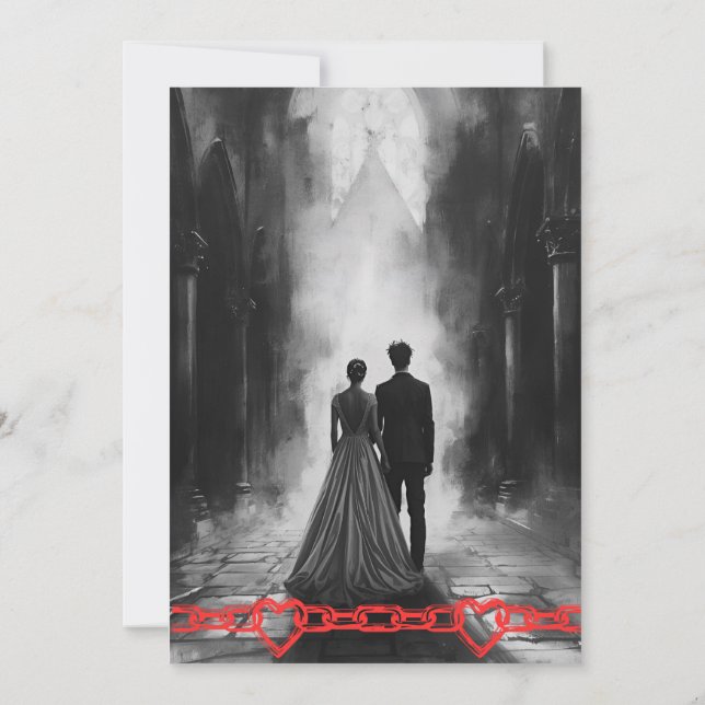 Invitación Punk Rock Wedding (Reverso)