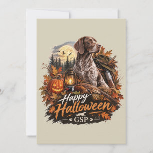 Invitación Puntero Alemán de Pelo Corto de Halloween 