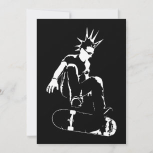 Invitación puntero de monopatín
