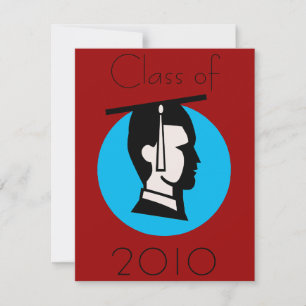 Invitación Punto de graduado masculino