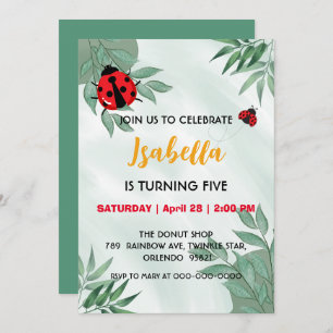 Invitación Punto de polka rojo lindo jungla de lisonjas cumpl