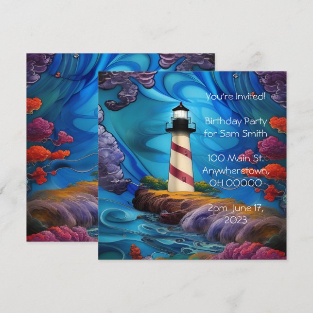 Invitación Punto del Faro (Anverso / Reverso)