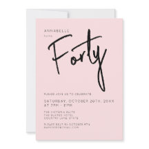 Punto Mínimo Rosa Rubor 40° cuadragésimo cumpleaño