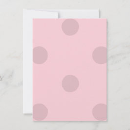 Invitación Punto Polka Rubor Rosa