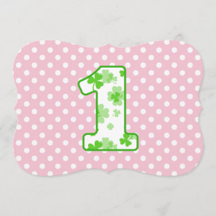 Invitación Puntos conocidos de encargo 7 del trébol del 1r