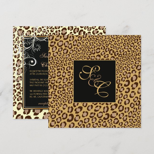 INVITACIÓN PUNTOS DE LEOPARD + PISCINAS DE PERLA (Anverso / Reverso)