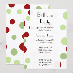 Invitación Puntos de Polka, Patrón de Punto de Polka, Puntos,