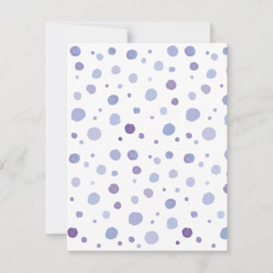 Invitación puntos de polka pintados a mano