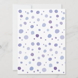 Invitación puntos de polka pintados a mano