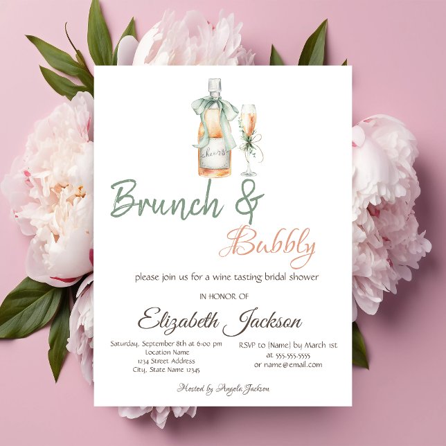 Invitación Puntos de Vidrio de Botella de Champán para Desped (Subido por el creador)