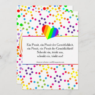 Invitación Puntos del arco iris