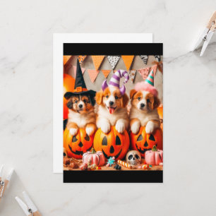 Invitación Puppies halloween party