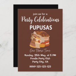 Invitación Pupusas El Salvador Salvador Pan Pupusas