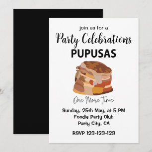 Invitación Pupusas Salvadoreñas Pan Salvadoreño Pupusas