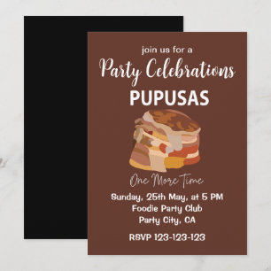 Invitación Pupusas Salvadoreñas Pan Salvadoreño Pupusas